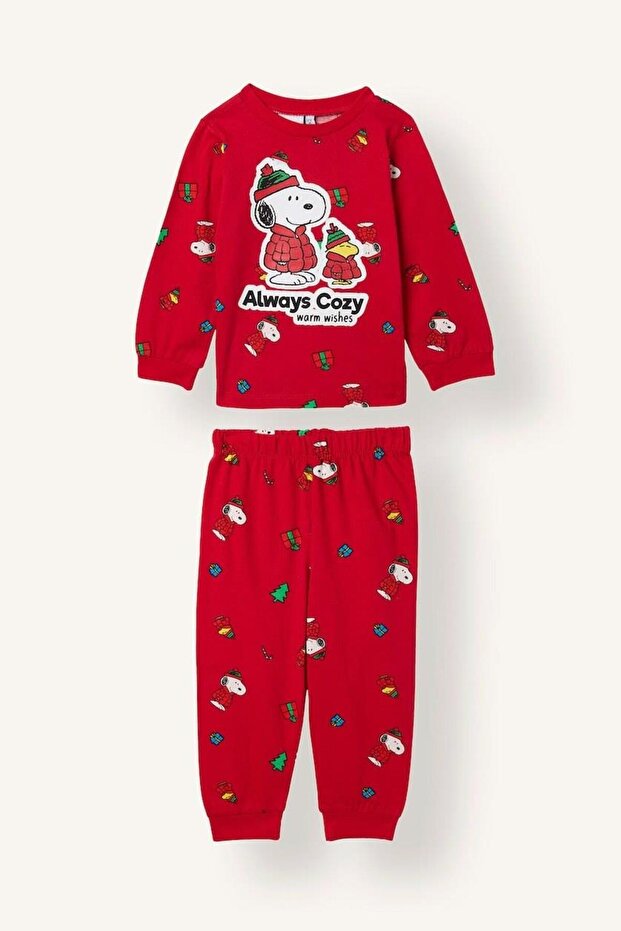 2-Piece Set Snoopy Licensed Printed Baby Boy Set (26 Wn)
