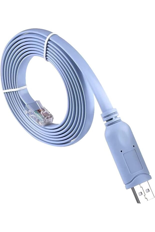 Divine USB Console Cable 6 FT USB to Rj45 Cable with FTDI Chip Compatible with Windows 10/8/7/Vista/MAC OS/Linux