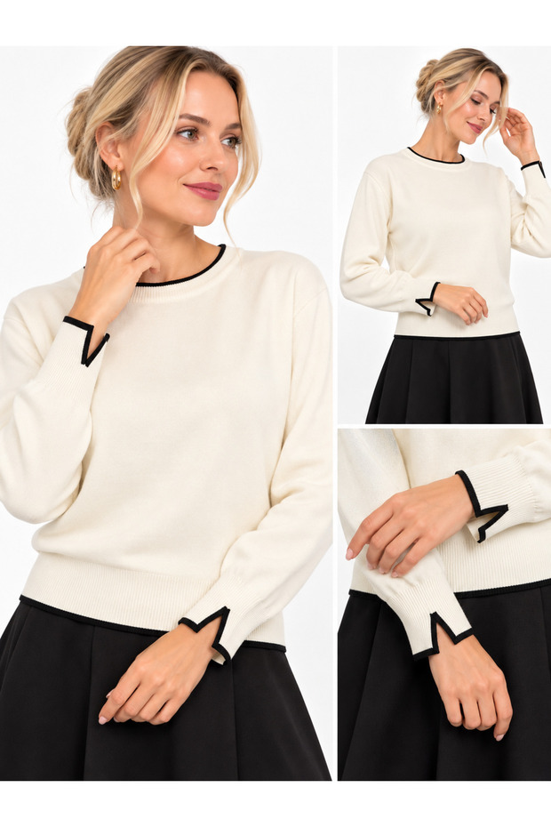 Cold Yarn Knitwear Sweater Trk14