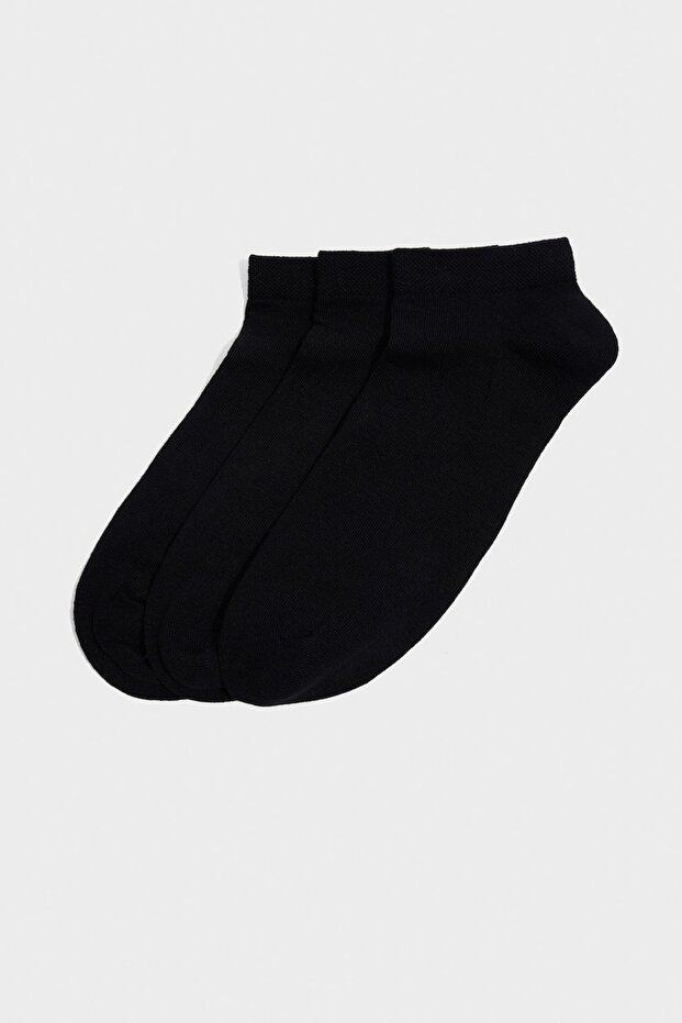 Men's Seamless 3-Piece Bamboo Booties Socks C0109Axns