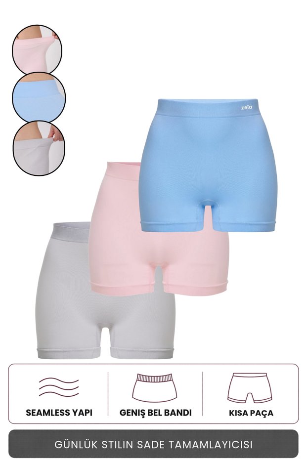 3-Pack Women's Comfort Enhancing Non-Marking Seamless Boxers