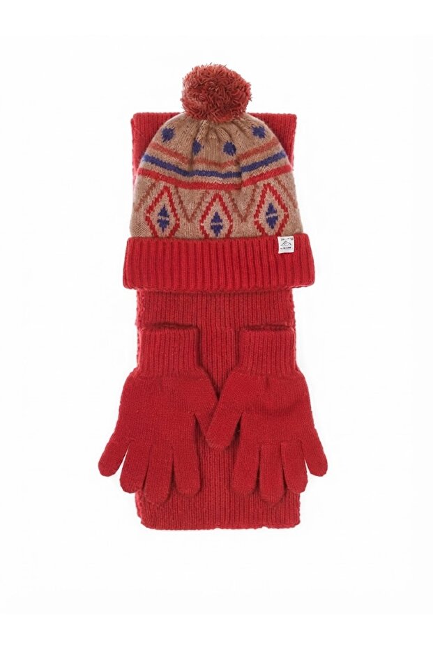 Fo 5214 Leycin 3-Piece Scarf Beanie Glove Set