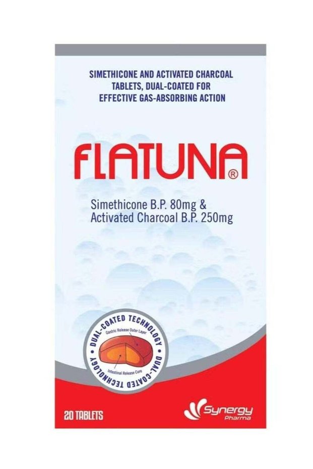 Dual-Coated Effective Gas-Absorbing Tablets 20'S