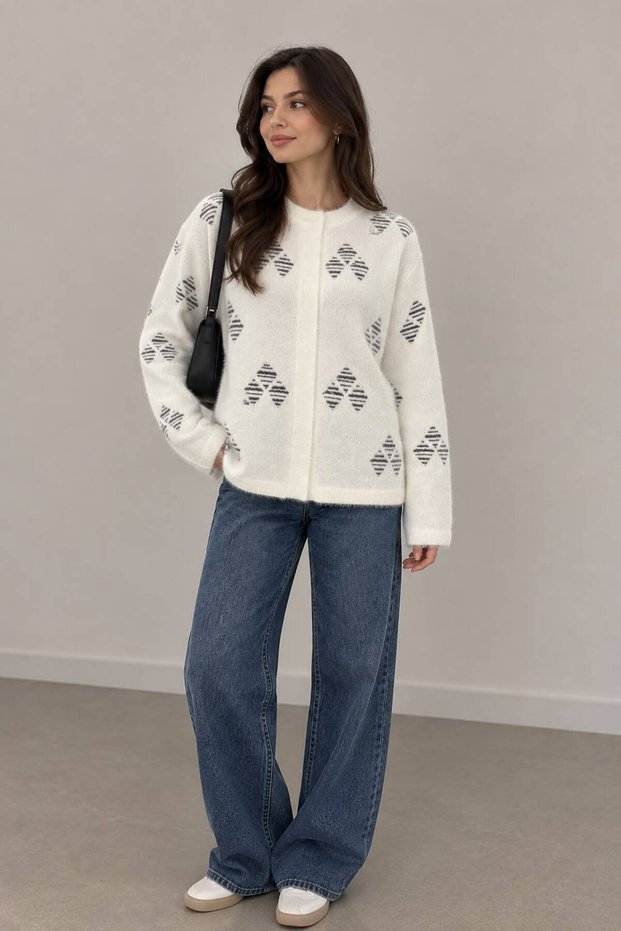 Di̇en's Beard Knitwear Jacket 2614