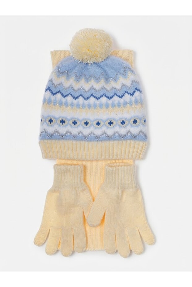 Fo 5215 Dem 3-Piece Scarf Beanie Glove Set