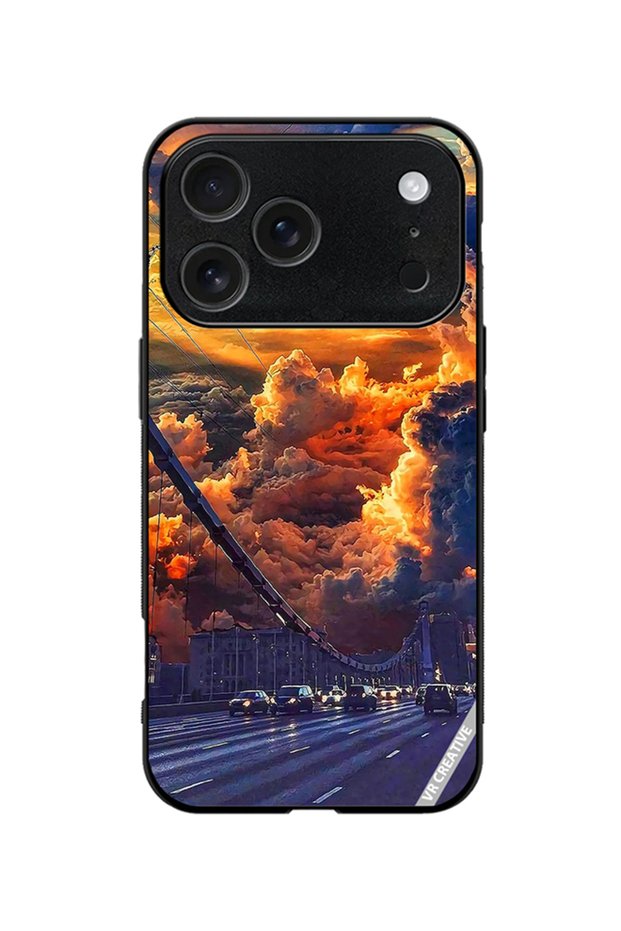 Protective Case Cover For Apple iPhone 18 Pro Nature Scenery Design Multicolour