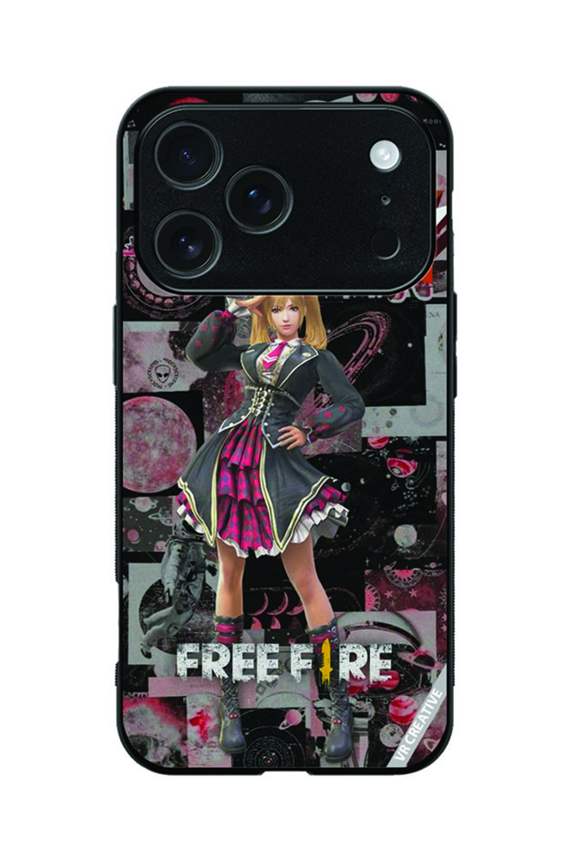 Protective Case Cover For Apple iPhone 18 Pro Max Free Fire Design Multicolour