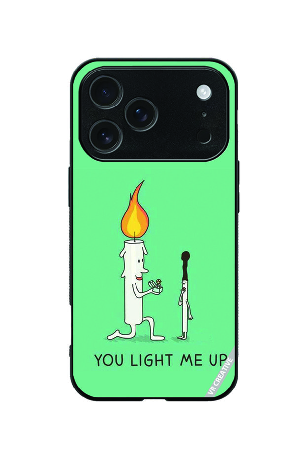 Protective Case Cover For Apple iPhone 18 Pro You Light Me Up Design Multicolour