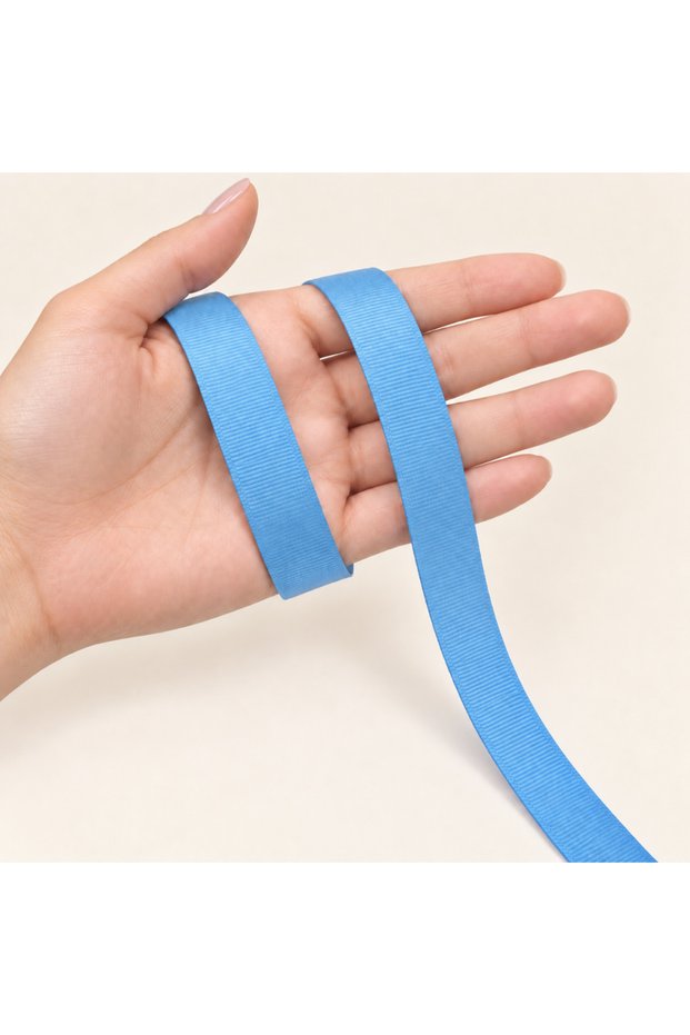 Grogren Ribbon Baby Blue 2 cm 91 Meters Decoration Packaging Hobby Bundle Dowry