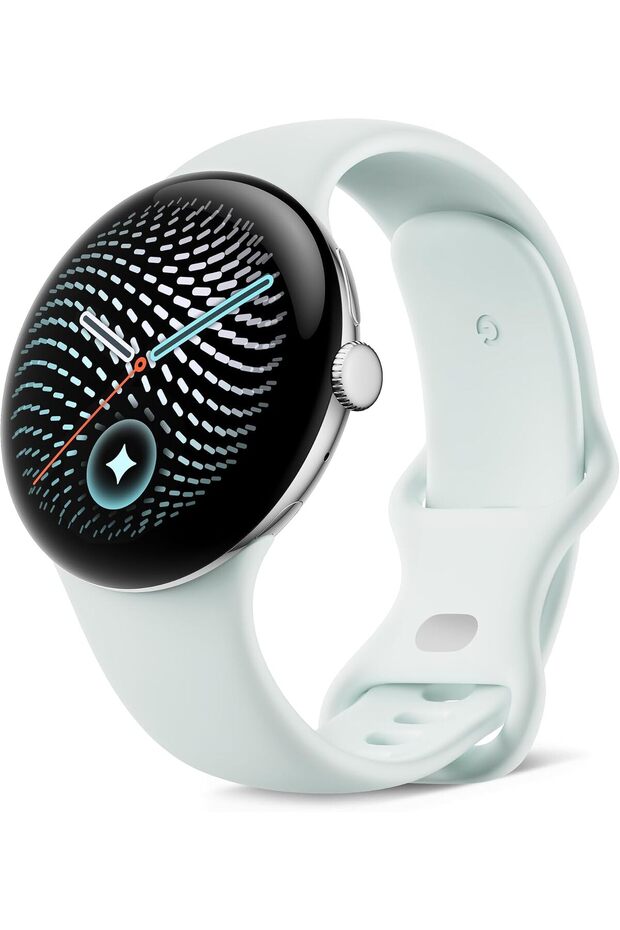 Pixel Watch 5 45mm (Polished Silver/Fog Active Band 2nd Gen)