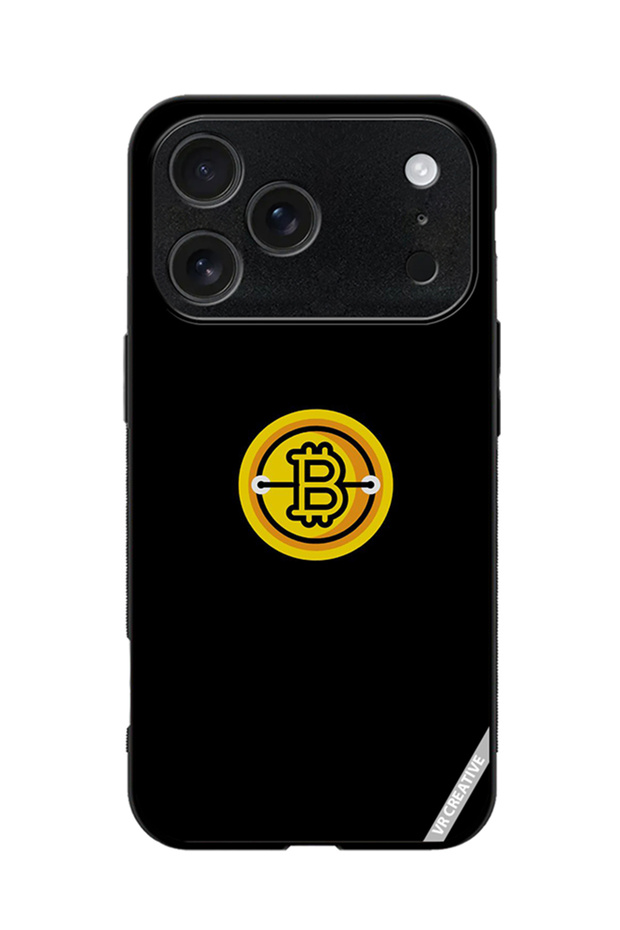 Protective Case Cover For Apple iPhone 18 Pro Max Bitcoin Design Multicolour