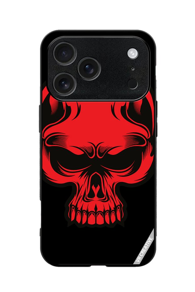 Protective Case Cover For Apple iPhone 17 Pro Max Skull Illustration Design Multicolour
