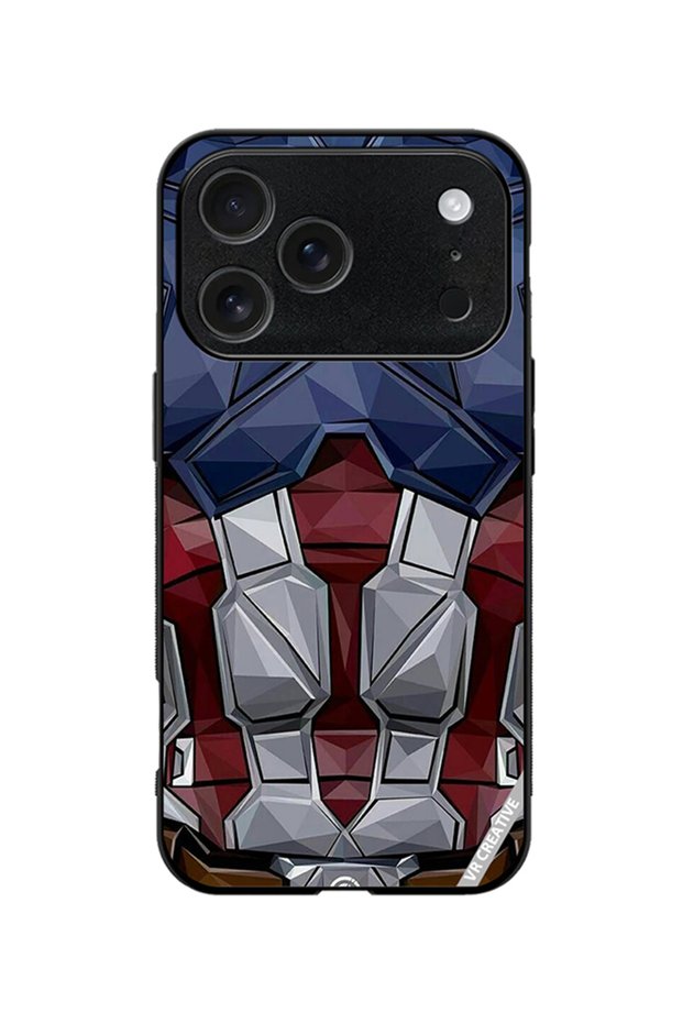 Protective Case Cover For Apple iPhone 18 Pro Captain America Suit Design Multicolour