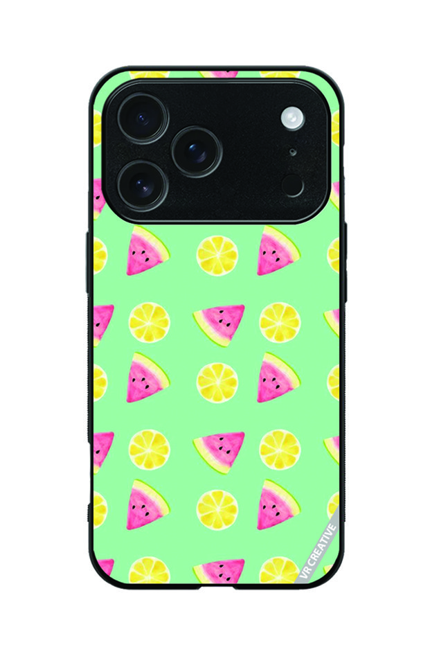 Protective Case Cover For Apple iPhone 18 Pro Max Fruits Design Multicolour