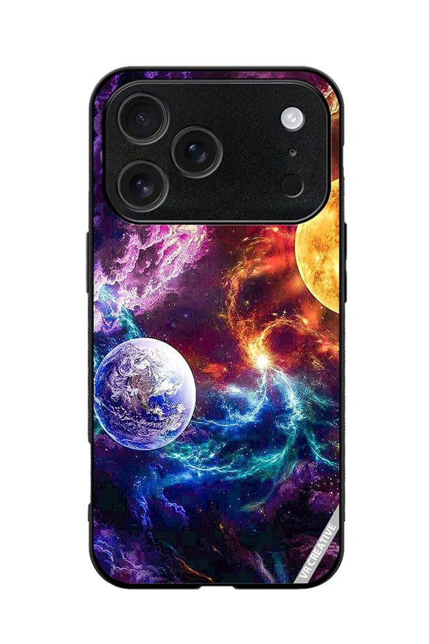 Protective Case Cover For Apple iPhone 18 Pro Max Beautiful Galaxy Design Multicolour