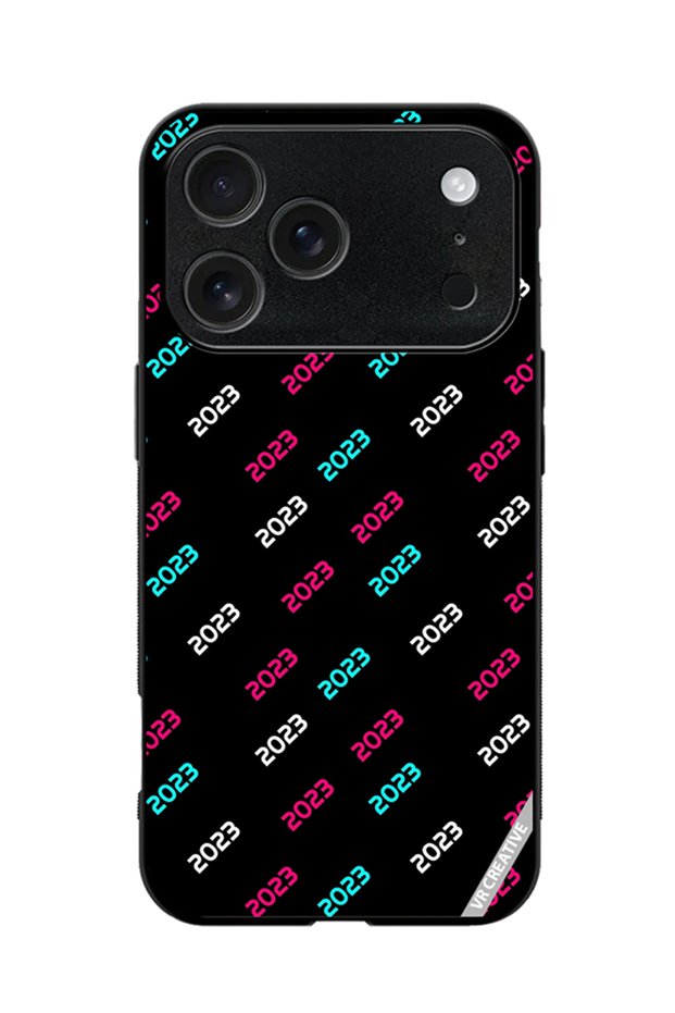 Protective Case Cover For Apple iPhone 17 Pro Max Creative Concept Of 2023 Happy New Year Design Multicolour