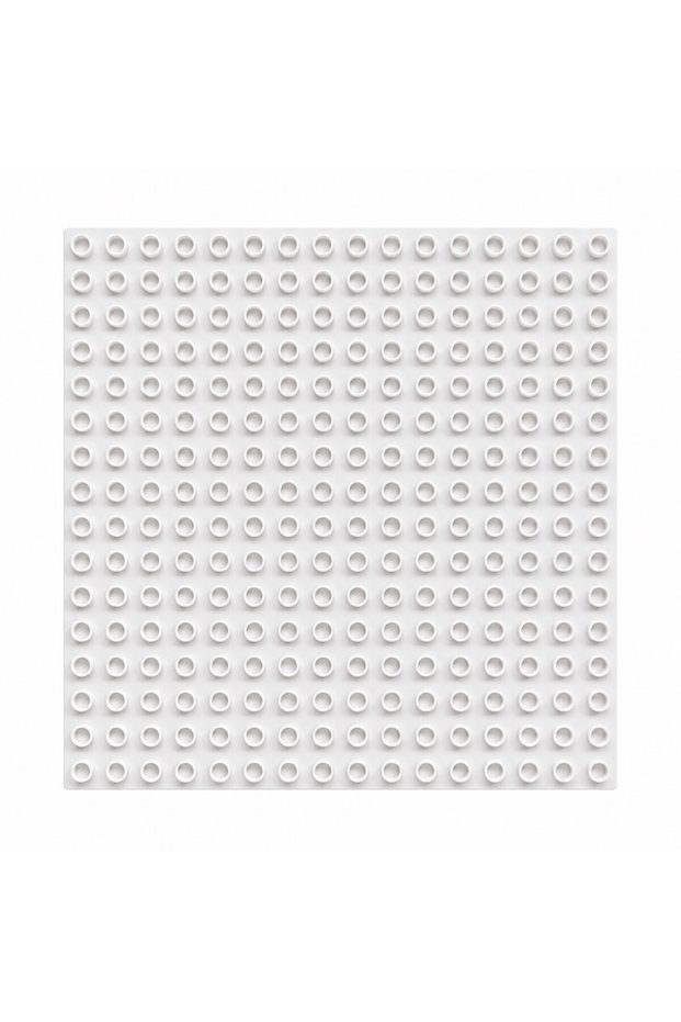Lego Large Piece Duplo Compatible Block Brick White 15X15 Dots 24X24 cm Floor Base Plate Baseplate