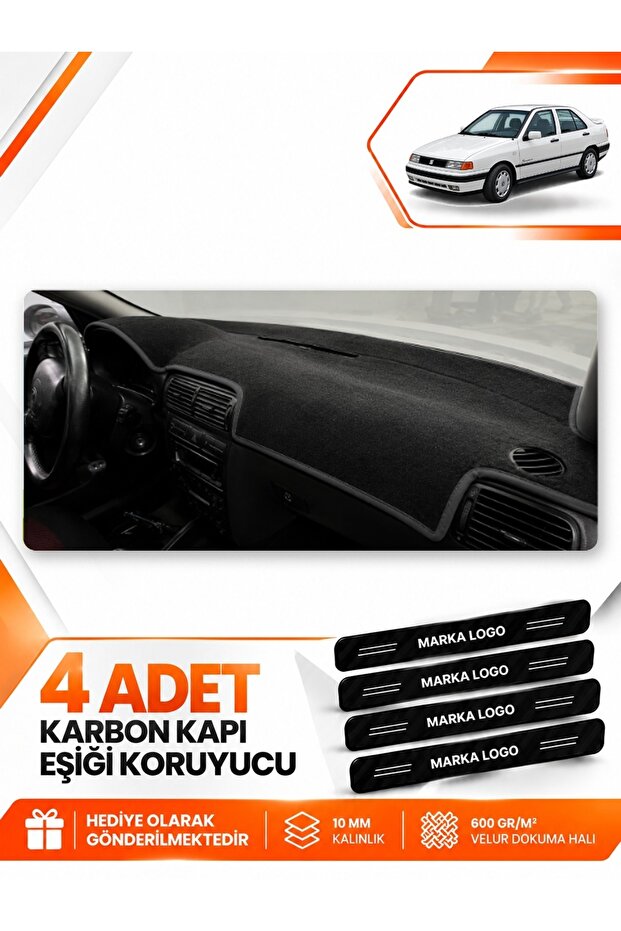 Seat Toledo (1995-2005) Compatible Torpedo Protection Protective Cover Carpet Cover Chest - Black - Se010