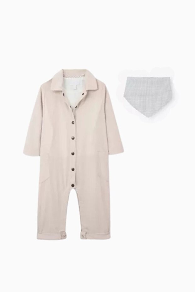 Cotton Corduroy Overalls Set 0-4 Years