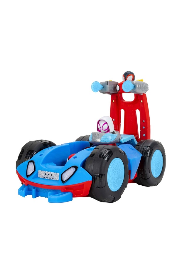 Spidey Transforming Car with Sound and Light and Tumbling Feature Snf0381