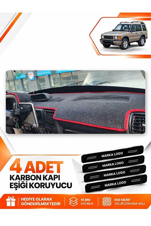 Land Rover Discovery 2 (1998-2004) Compatible Front Torpedo Protection Cover - Black-Red - Lr002