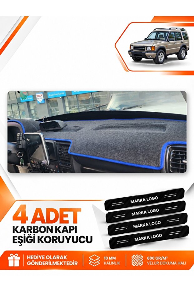 Land Rover Discovery 2 (1998-2004) Compatible Front Torpedo Protection Cover - Black-Blue - Lr002