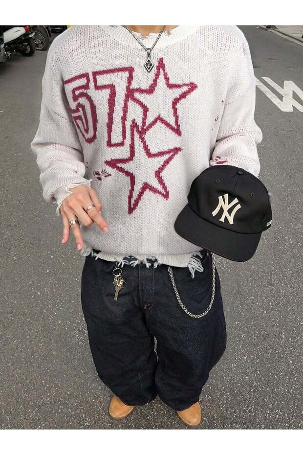 Sweater, mixed colors