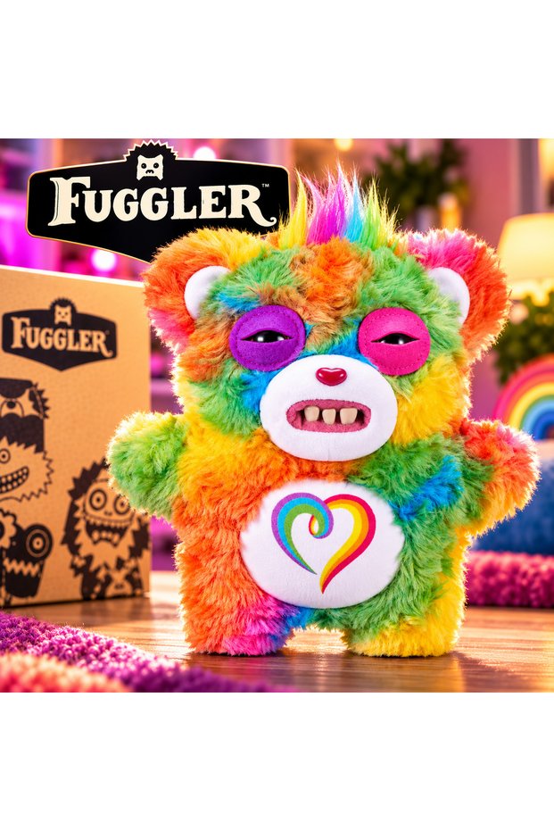 Fuggler Care Bears Togetherness Bear 22 cm Rainbow Color