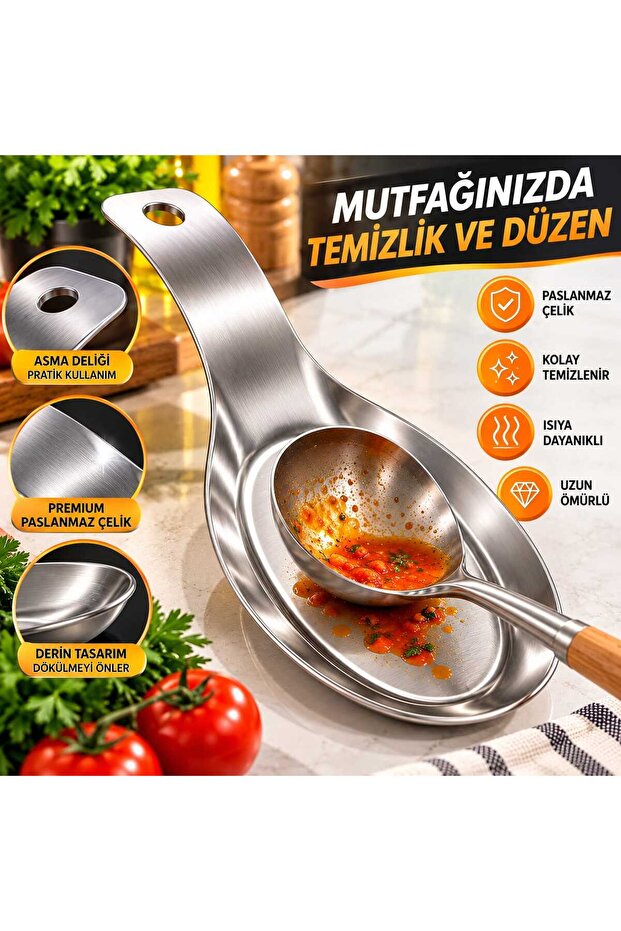 Stainless Steel Spoon Rest Ladle Rest – Kitchen Spoon and Ladle Stand