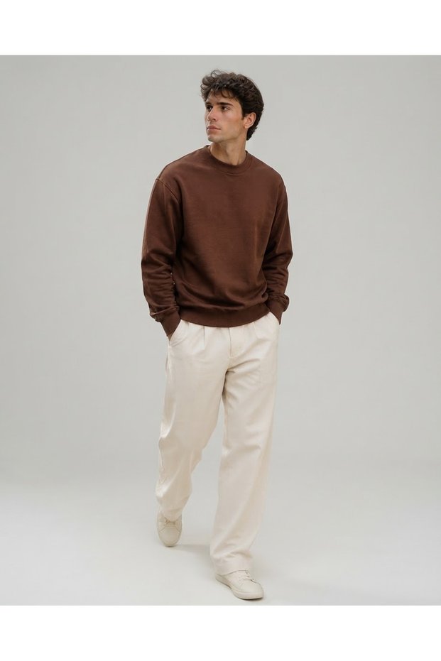 Men's Sweatshirt Round Neck 3 Thread