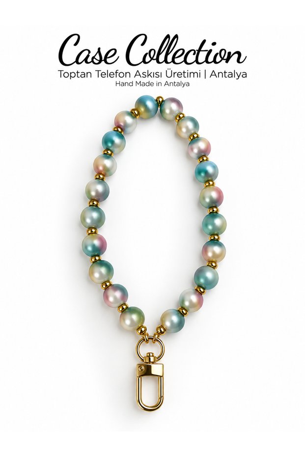 Phone Strap Phone Lanyard Beaded Charm Pearl Bracelet Use with Apparatus Suitable for All Models