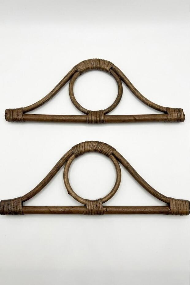 Göz Model Bamboo Bag Handle 27 cm - Walnut Brown