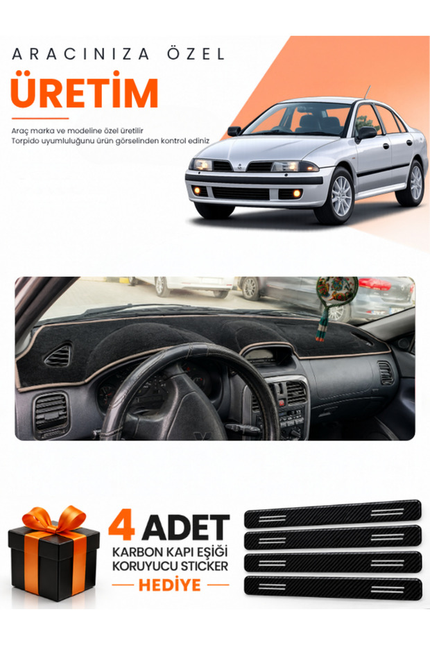 Mitsubishi Carisma Large Screen (1997-2003) Compatible Dashboard Protection Cover Auto Cover - S.Beige - Mi004