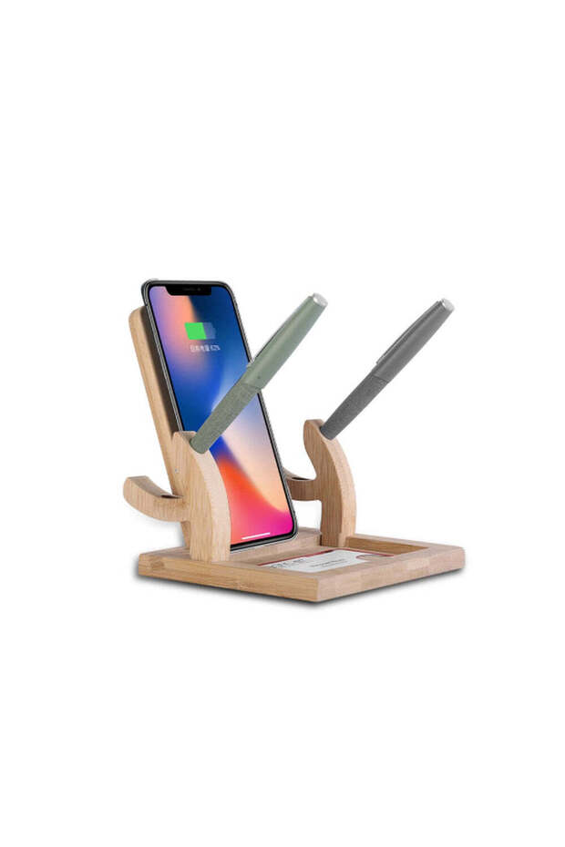Wireless Lounge - Bamboo Desktop Organizer
