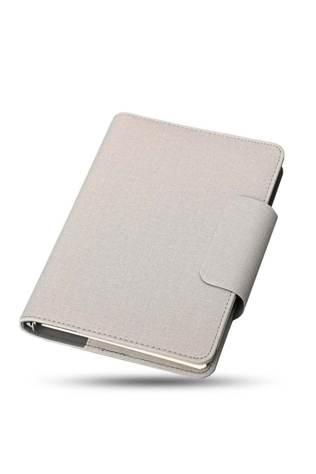 Bind Organizer - A5 Binder with 80 Sheets and Magnetic Closure, Dark Gray