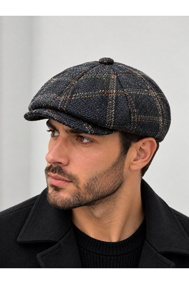Modern cap draped winter hat peaky blinders hat