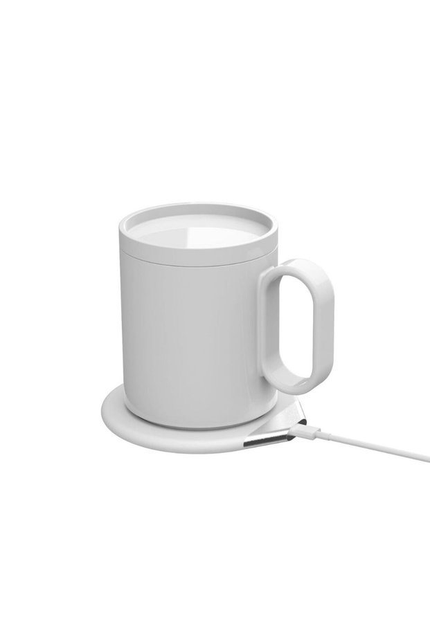 Crivits - Smart Mug Warmer with Wireless Charger - White