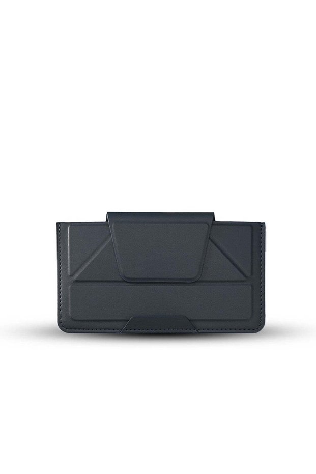 Smart Mobcase - All-in-One PU Mobile Case & Stand, Black