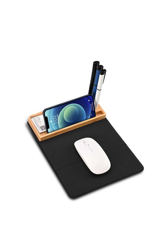 Mousepad Organizer - Foldable RCS PU Mousepad, Gray