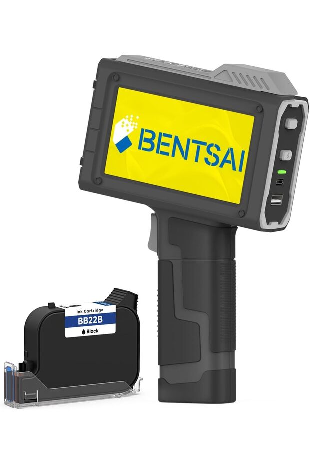 BT-HH6205B Portable Handheld Inkjet Printer, High-Resolution Coding & Marking Machine, Grey | BT-HH6205B