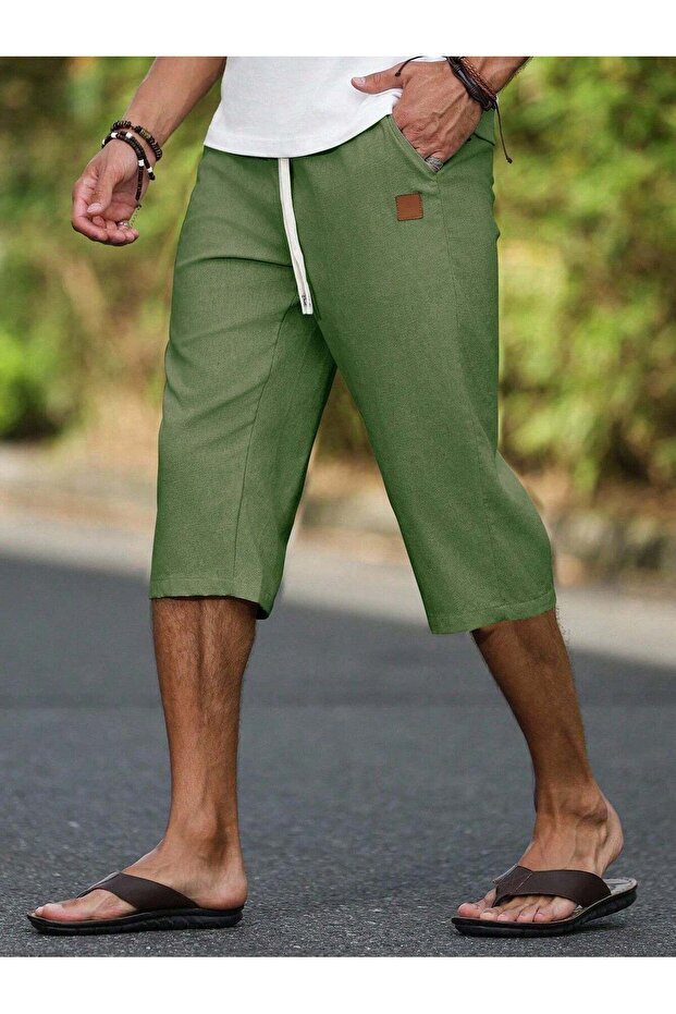 Pantaloni 3/4, verde