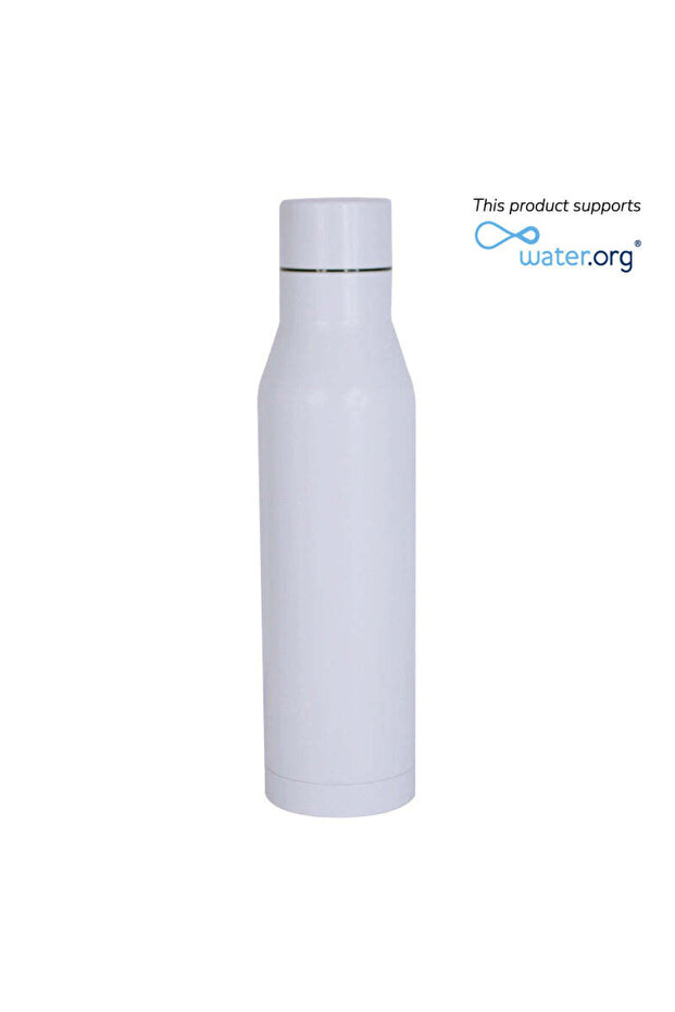 Hunfeld - SS Double Wall Water Bottle - White