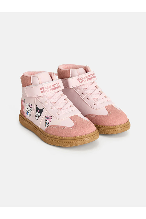 Lcw Steps Pink Hello Kitty Printed Girl's Sneakers