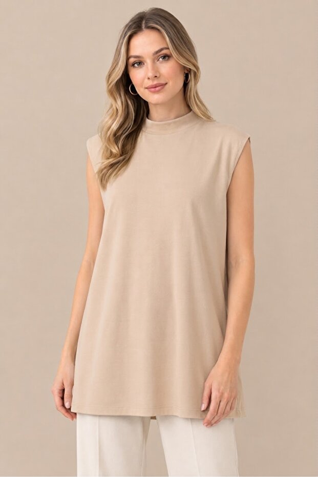 Tunic Tesettür Clothing Undergarment Zero Sleeve Turtleneck