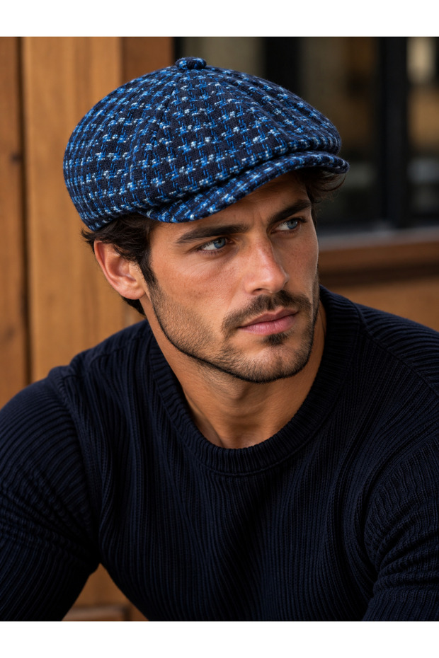 Marled winter beanie hat british style beanie hat elastic back hat