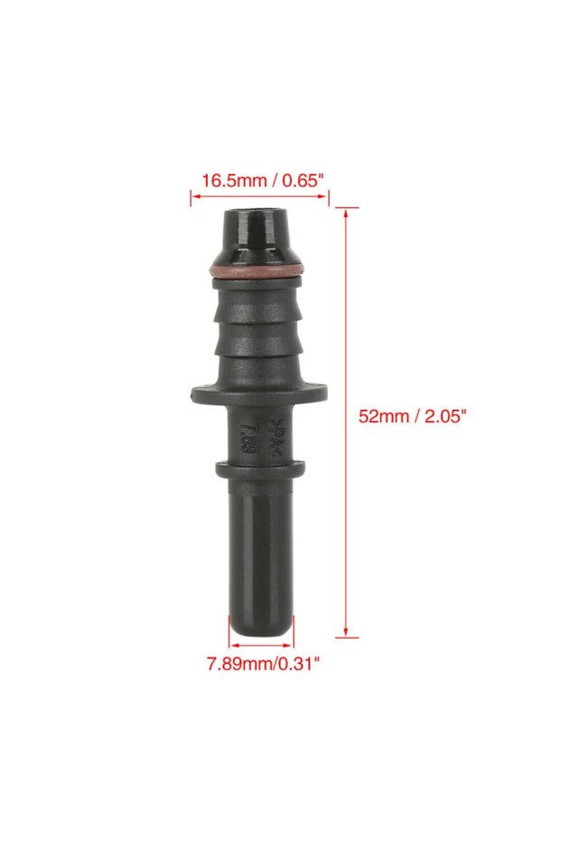 7.89-ID8 male Car Fuel Line Coupler Hose Quick Connect ID8 7.89 9.89 11.8 Rubber Nylon Oil Line Pipe