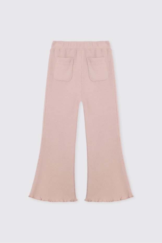 Baby Girl Elastic Waist Powder Leggings