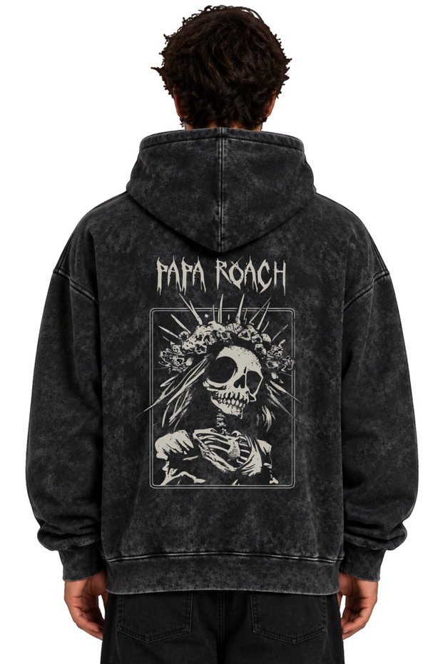 Papa Roach Rock Metal Music Band Printed Unisex Oversize Washable Hoodie Sweatshirt