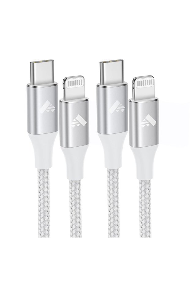 كابل USB C إلى Lightning بطول 3 أمتار (عبوة من قطعتين)، كابل آيفون طويل معتمد من MFi