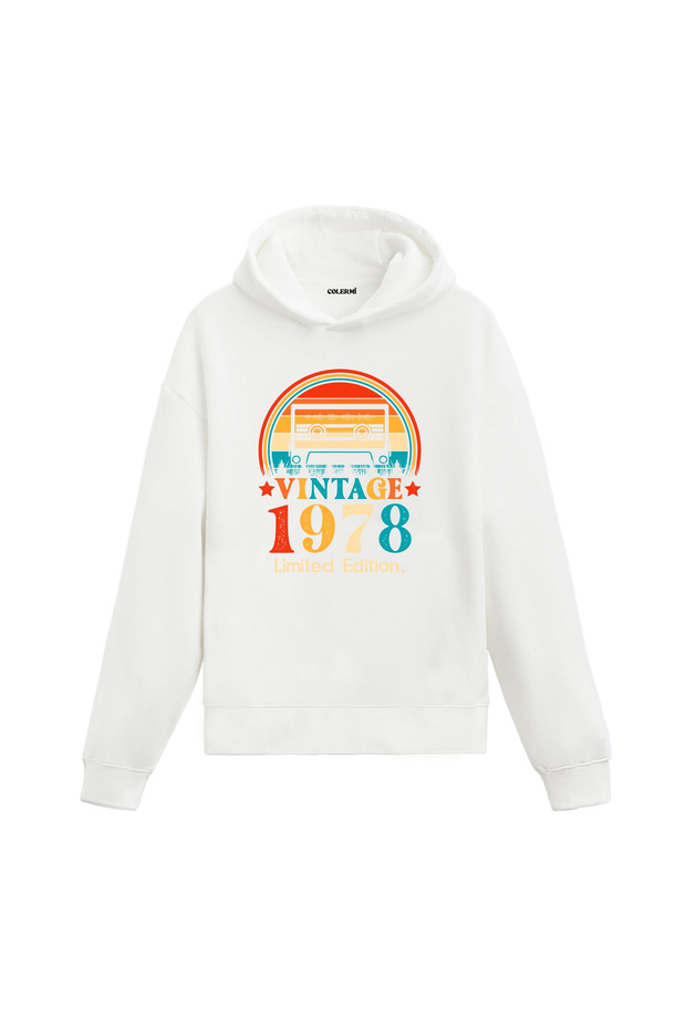 Vintage Mixtape 1978 Design Hooded Sweatshirt